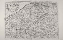 776.  NICOLAS SANSON (1600-1667) y ALEXIS HUBERT JAILLOT (1632?- 1712)Brabante: "Partie Meridionale Du Duche de Brabant"NICOLAS SANSON (1600-1667) y ALEXIS HUBERT JAILLOT (1632?- 1712)Condado de Flandes: "Partie occidentale du comté de Flandre -- Partie orientale du comté de Flandre"
