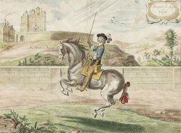 765.  ABRAHAM VAN DIEPENBEECK (1596-1675) y LUCAS VORSTERMAN THE ELDER"Monseigneur le Marquis á cheval" y "Monseigneur le Marquis á cheval" 