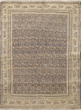 630.  Alfombra Tabriz Haj Jalili anudada en lana sobre trama de algodón con decoración de motivo boteh.h. 1920.