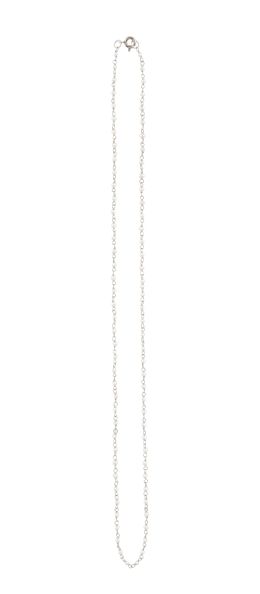 142.  Collar de perlitas articuladas con eslabones de platino