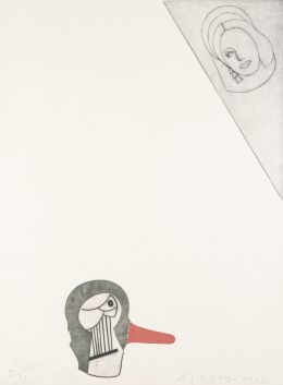 927.  EDUARDO ARROYO (Madrid, 1937 - 2018)Cyrano, 1992