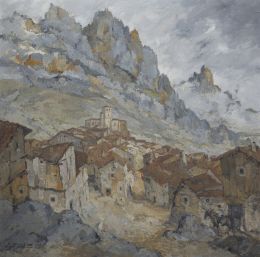 862.  ENRIQUE BRAÑEZ DE HOYOS (Madrid, 1892 - 1963)Rocas y árboles