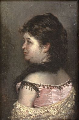 830.  ESCUELA ESPAÑOLA S. XIXRetrato de dama