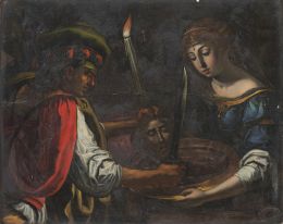 830.  ESCUELA ITALIANA, SIGLO XVIISalomé con la cabeza de San Juan el Bautista