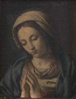 858.  COPIA DE SASSOFERRATO (Escuela italiana, siglo XVIII)Virgen en oración