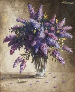 960.  JOSÉ LUIS BENITO REMENTERÍA (Madrid, 1922-?)Jarrón de flores