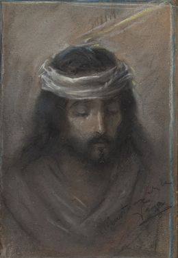 918.  JOAQUÍN MARTÍNEZ DE LA VEGA (Almería, 1846 - Málaga, 1905) Cristo