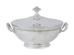 1365.  Legumbrera de de metal plateado. Con marcas.Christofle, principios del S. XX.