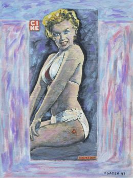 1095.  PATRICIA GADEA (Madrid, 1960 - Palencia, España, 2006)Marilyn è libera, 1997