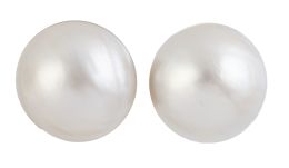 240.  Pendientes de perlas mabe de 15,8 mm 