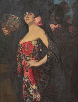 825.  MANUEL BENEDITO Y VIVES (Valencia, 1875- Madrid, 1963)Carmen y Agustina