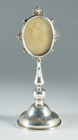 313.  Relicario de pie con Agnus Dei de cera de San Francisco de PaduaPapa Clemente XIV (1705-1774) , Roma,  h.1770..