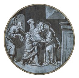 810.  PIER FRANCESCO MAZZUCHELLI, "il Morazzone" (Morazzone, 1573 - Piacenza, 1626)La visitación