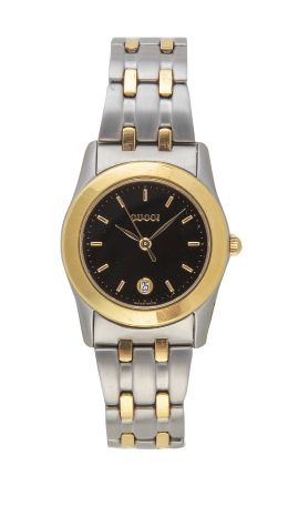 402.  Reloj GUCCI 530L 0002572 en acero y plaqué or