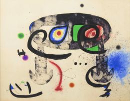 898.  JOAN MIRÓ (Barcelona, 1893 - Palma de Mallorca, 1983)Le Hibou blasphémateur, 1975