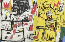 911.  DESPUÉS DE JEAN-MICHEL BASQUIAT (Nueva York, 1960-1988)Untitled (Electric Chair), 2002