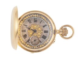 333.  Reloj C. E. LARDET Saboneta en oro de pp. S. XX