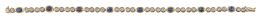 184.  Pulsera rivière de chatones de brillantes, combinados con o