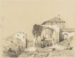 807.  JOSÉ ARPA PEREA (Sevilla, Carmona 1858-1952)Pueblo italiano