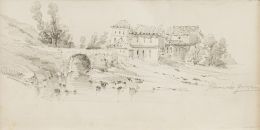 809.  GABRIELA OSMUNDO GÓMEZ (1856-1915)El caserón