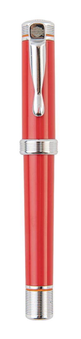 355.  Pluma estilográfica HARLEY DAVIDSON, modelo rojo