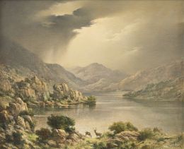 824.  LUIS ALDEHUELA (1920-2011)Tarde de tormenta