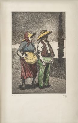 813.  JOSÉ PEDRO Gil MORENO DE MORA (París,1892 - 1945)Pareja de grabados