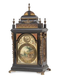1096.  "John Scott, London".
Reloj Bracket Jorge III con caja de 