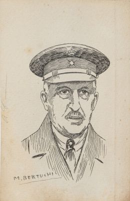 819.  MARIANO BERTUCHI (Granada, 1885-Tetuán, 1955)Retrato del general Julio Echagüe