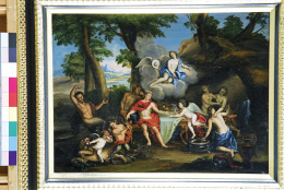 882.  ESCUELA FLAMENCA, FF. S. XVIILa Fiesta de Baco..