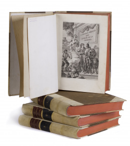 367.  MIGUEL DE CERVANTES Y SAAVEDRA (1547 - 1616)“El Ingenioso Hidalgo Don Quixote de la Mancha” 4 vols..