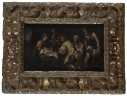 309.  ESCUELA ESPAÑOLA, SIGLO XVIIAdoración de los pastores.