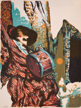 247.  MANUEL ALCORLO (Madrid, 1935)“El coloquio de los perros", 1974.