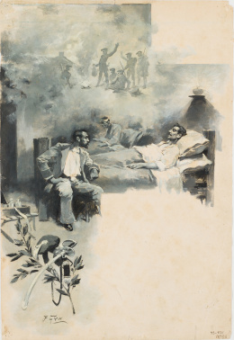 927.  JULIO GROS Y FERNÁNDEZ (Vitoria 1863 - Madrid 1893)Nochebue