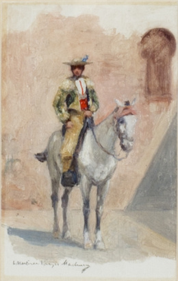 827.  LUIS MARTÍNEZ VARGAS MACHUCA (1875-1929)Picador a caballo