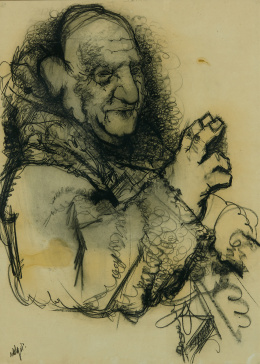 875.  ÁLVARO DELGADO (Madrid, 1922 - 2016)“Juan XXIII”.