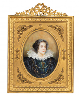 255.  ESCUELA FRANCESA, SIGLO XIXRetrato de dama.