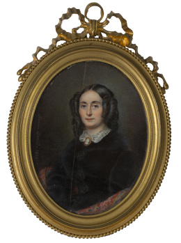 236.  MAXIME DAVID (1798-1870)Retrato de dama.