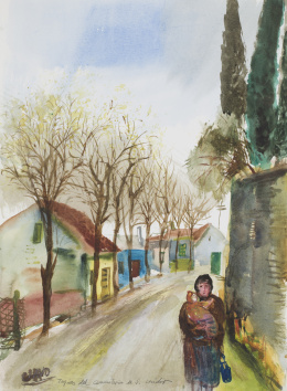 912.  JAVIER CLAVO (Madrid, 1918 - 1994)Tapias del cementerio de San Isidro.