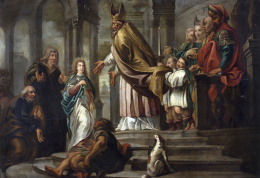 1136.  ESCUELA FLAMENCA, SIGLO XVIIPresentación de la Virgen en el Templo.