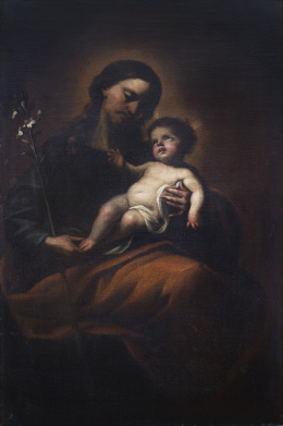 525.  ALONSO DEL ARCO (Madrid, c. 1635 - 1704)San José con el Niño, 1689.