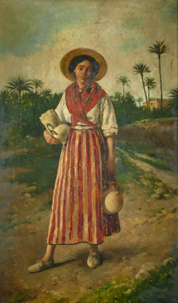 922.  ADELARDO PARRILLA CANDELA (Alicante, 1877-1953)Campesina co