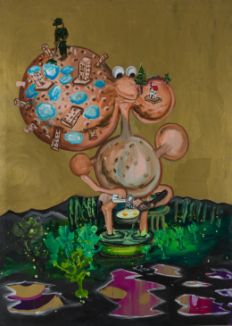 309.  PATRICIA GADEA (Madrid 1960 - Palencia 2006)“World-Snow Head”, 1987.