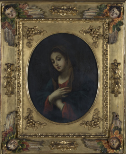 281.  ESCUELA ITALIANA SIGLO XVIIIVirgen en oración.