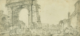 798.  JEAN - ROBERT ANGO (1759- 1773)Arco de Tito y Via Sacra del Foro de Roma..
