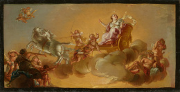 767.  VICENTE CASTELLÓ Y AMAT (1787- 1860)Proyecto de decoración de un techo..