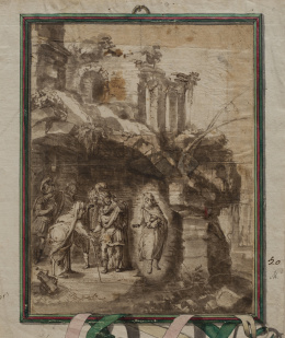 301.  ESCUELA ITALIANA SIGLO XVIIIAparición de Tiresias a Odiseo.