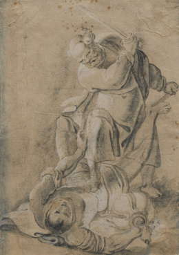 319.  ESCUELA ESPAÑOLA SIGLO XVIISan Pedro y Malco.