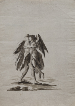 315.  ESCUELA ESPAÑOLA PP. SIGLO XIXPareja de ángeles.