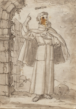 300.  ESCUELA ESPAÑOLA, SIGLO XVIISan Francisco de Paula.